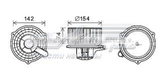 HY8425 AVA motor de ventilador de forno (de aquecedor de salão)