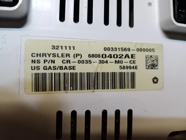  Chrysler 68080402AE