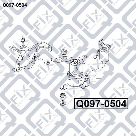 Компрессор пневмоподкачки (амортизаторов) Q-fix Q0970504