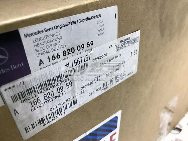 Купить A1668200959 Mercedes Фара левая передняя