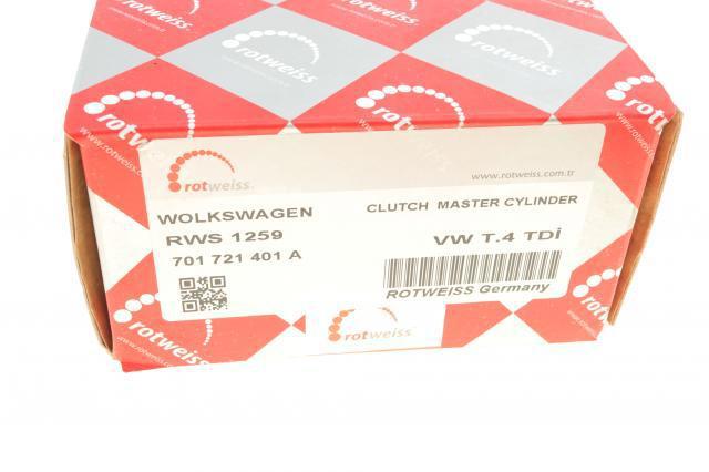 Главный тормозной цилиндр RWS1259 Rotweiss