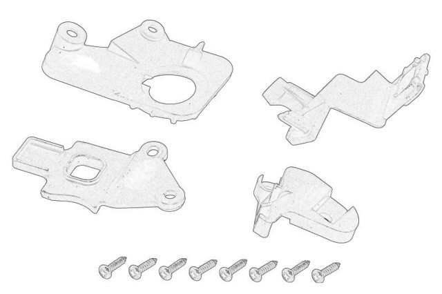 Consola (adaptador) de fixação das luzes dianteiras para Citroen C5 (RD/X7)