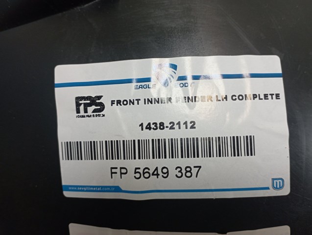 Подкрылок крыла переднего левый передний FP5649387 FPS