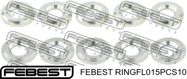 Кольцо (шайба) форсунки инжектора посадочное Febest RINGFL015PCS10