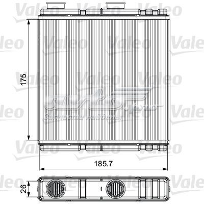 Радіатор опалювача салону 811543 VALEO