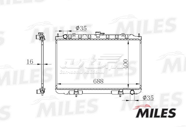 Радиатор ACRB069 Miles