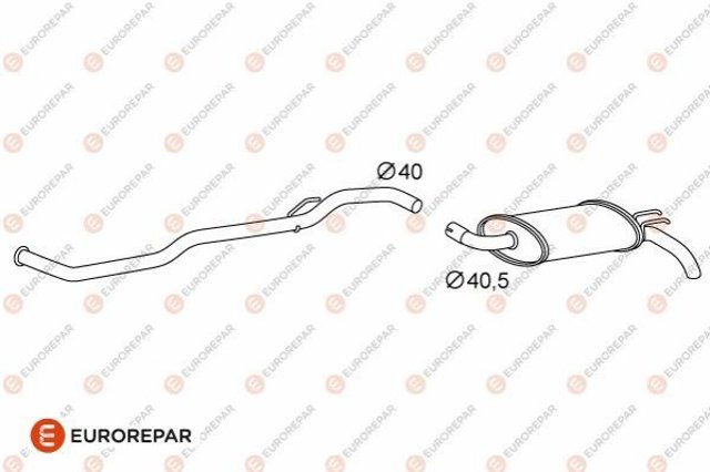 1609228080 Eurorepar silenciador, parte traseira