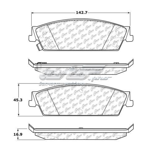Колодки дисковые  Centric Parts 10211940 цена, от 43.60 USD