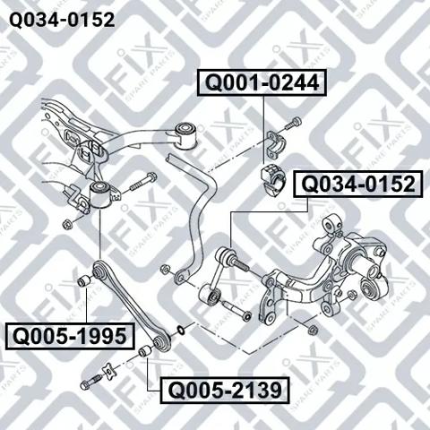 Q0340152 Q-fix Тяжка стабилизатора, заднего