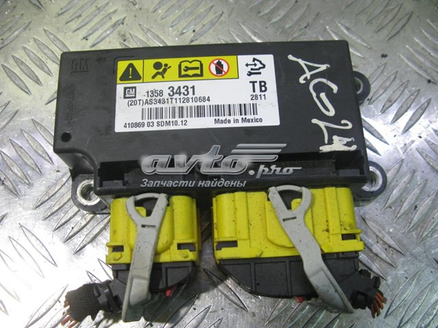 Модуль-процессор управления подушки безопасности Opel 13583431