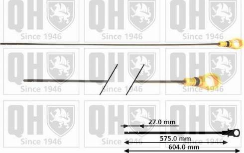 Щуп (индикатор) уровня масла в двигателе QUINTON HAZELL QOD129