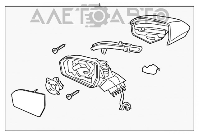 EJ7Z17683CBPTM Ford Левое боковое зеркало