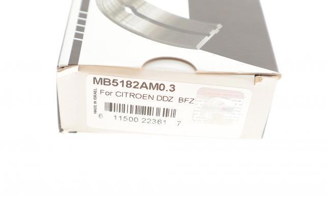 Коренные вкладыши коленвала комплект, 1-й ремонт King MB5182AM03
