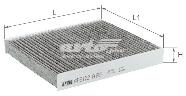 Фильтр салона AF5122A Alpha-filter