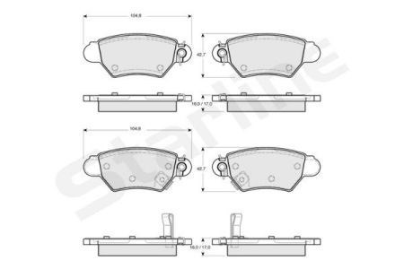 Колодки дисковые  Starline BDS098 цена, от 12.36 USD