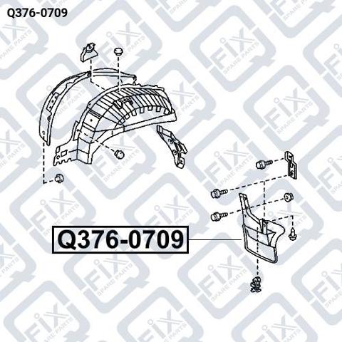 Q3760709 Q-fix Комплект брызговиков