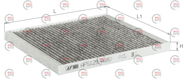 Фильтр воздушный отопителя Alpha Filter AF5129A цена, от 3.83 USD