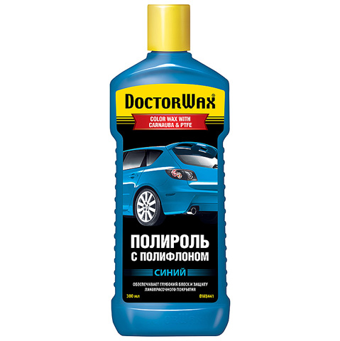 Цветная полироль с тефлоном, серая Doctor WAX DW8441
