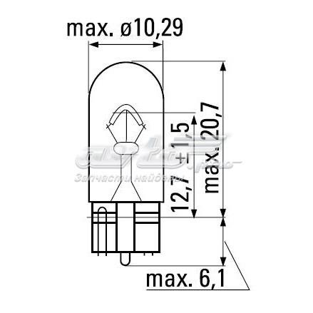 Лампочка MAGNETI MARELLI W5W24