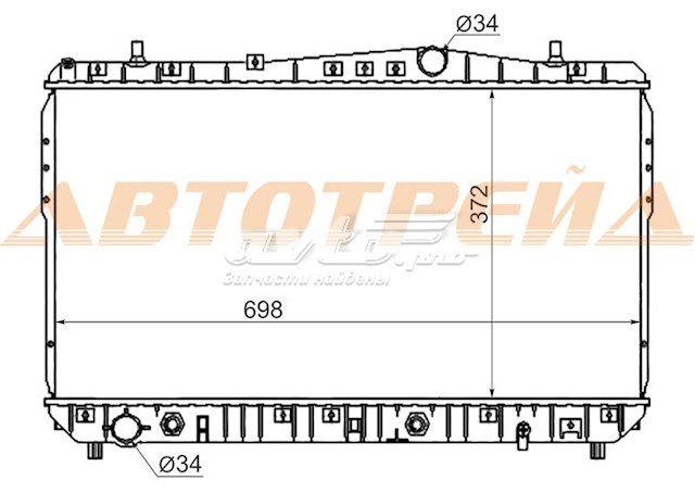 Радиатор DW000414 SAT