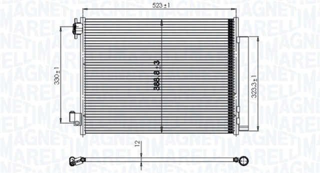 Радиатор кондиционера MAGNETI MARELLI BC823