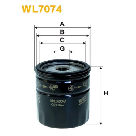 Масляный фильтр WL707412 WIX
