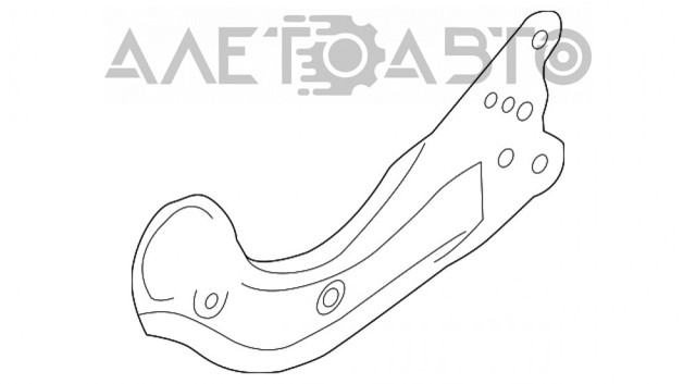 GHP928200B Mazda Рычаг (тяга) задней подвески продольный нижний правый