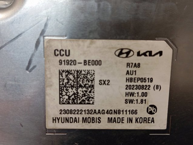 91920BE000 Hyundai/Kia 