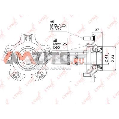 WH1028 Lynxauto cubo dianteiro