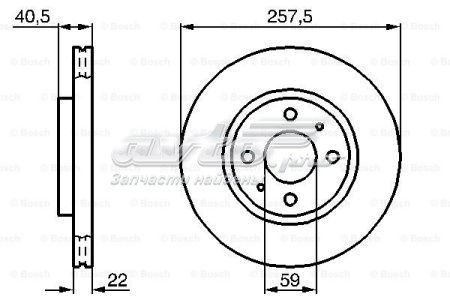 986478639 Bosch Диск тормозной передний