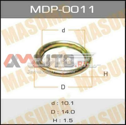 Уплотнительное кольцо форсунок  Masuma MDP0011