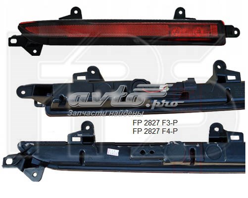 FP 2827 F4-P FPS retrorrefletor (refletor do pára-choque traseiro direito)