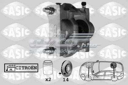 6500073 Суппорт тормозной, задний SASIC 6500073