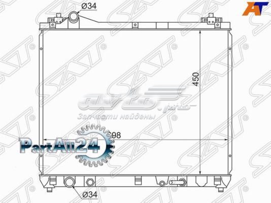 Радиатор охлаждения двигателя SAT SK0006J20A цена, от 88.89 USD