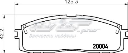 Задние тормозные колодки NP1046 Nisshinbo