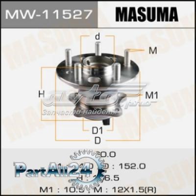 Ступица задняя правая MW11527 Masuma
