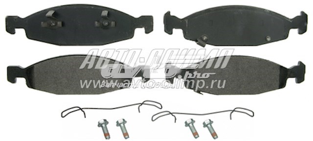 Колодки тормозные передние дисковые WAGNER ZX942