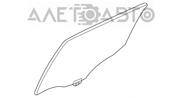 Стекло заднее левое Mazda GHK173510C