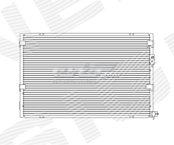 10760 CSF radiador de aparelho de ar condicionado