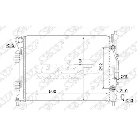253102V450 Hyundai/Kia радиатор
