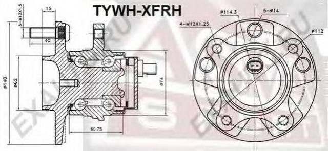 3DACF027F8BS Koyo Ступица колеса передняя