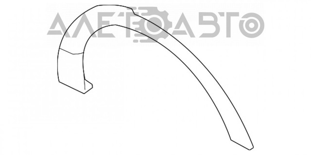 Expansor esquerdo (placa sobreposta) de arco do pára-lama traseiro para Ford Explorer (U5)