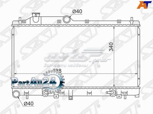 Радиатор охлаждения двигателя SAT SB0005BL цена, от 94.83 USD