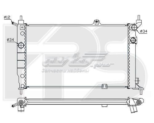 FP52A258P FPS radiador de esfriamento de motor