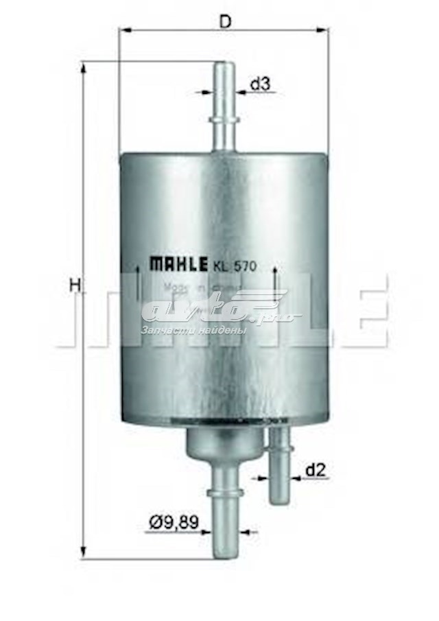 KL570 Knecht-Mahle топливный фильтр
