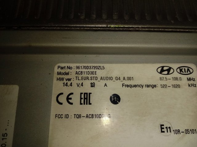 Магнитола 96170D3720ZL5 Hyundai/Kia