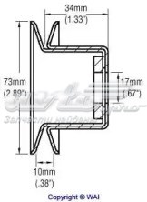 Шкив генератора 2491100 WAI
