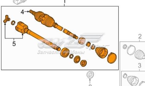 Правая полуось 4341006731 Toyota