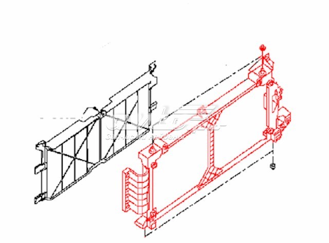  Диффузор радиатора Nissan LEAF 