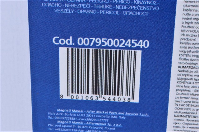 Купить 7950024540 Magneti Marelli Аэрозольный очиститель систем кондиционирования